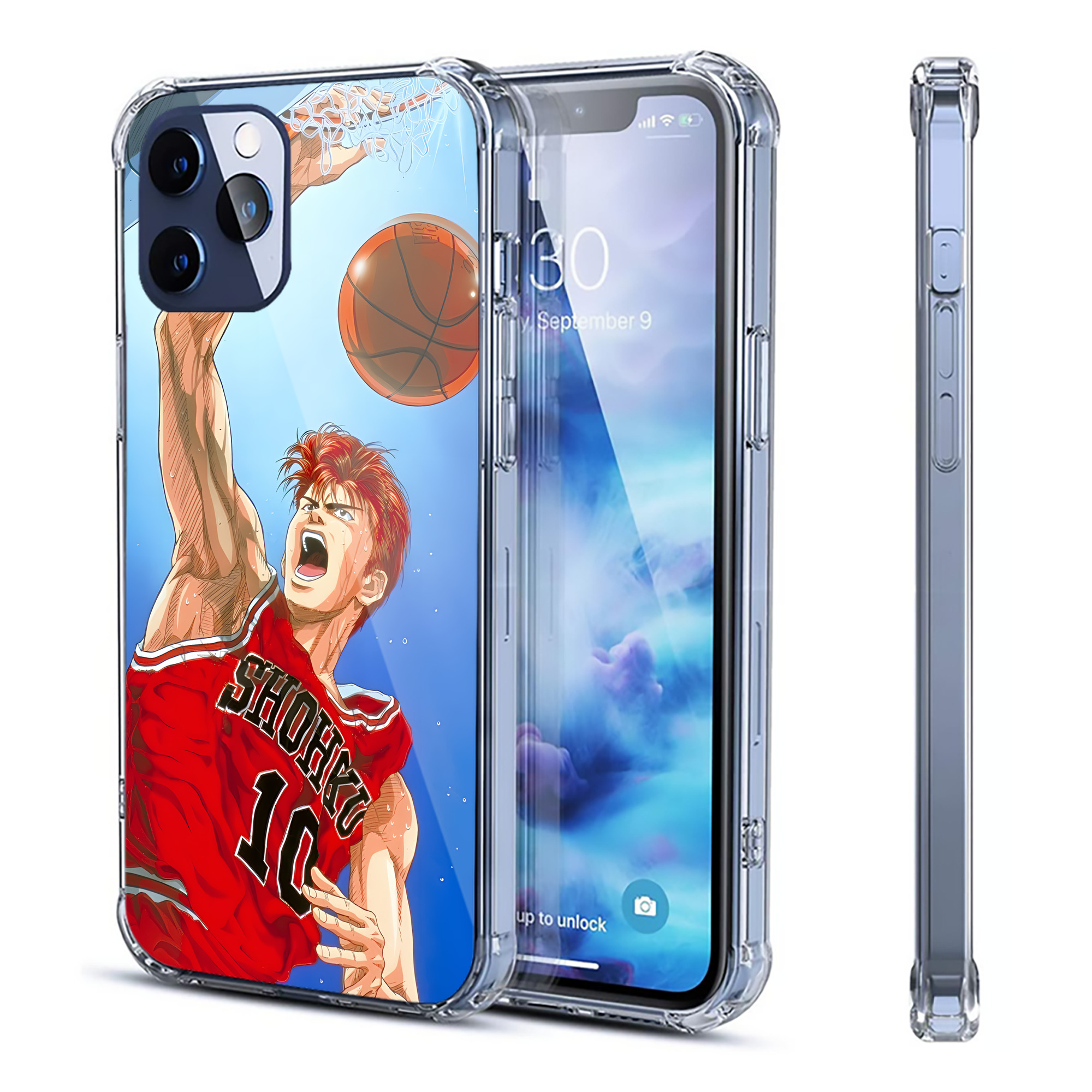 （画像用） SLAM DUNK／スラムダンク 【iPhone 12シリーズ対応】透明スマホケース（クリアソフトケース）